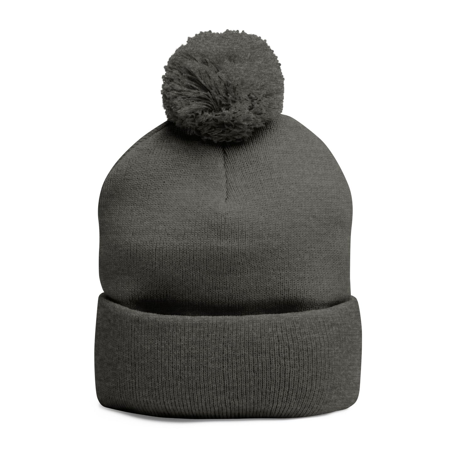 Knit Pom-Pom Beanie-Navy