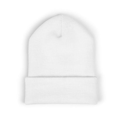 Cuffed Beanie-White